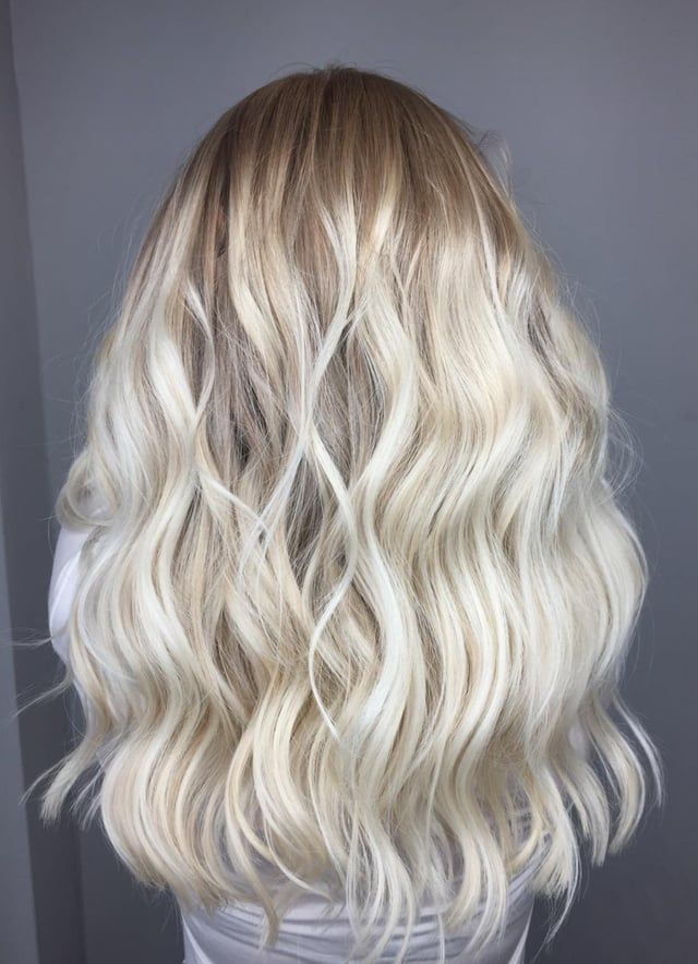 Platinum Blonde Balayage With Dark Roots Visual Idea Platinum Blonde Balayage With Dark Roots Visual Idea β Icy Blonde Hair