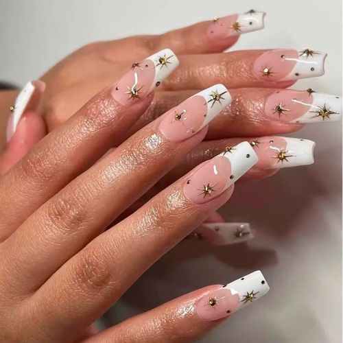 Sheer Nude Base White French Tips Visual Idea Sheer Nude Base White French Tips Visual Idea β New Years French Tip Nails 2027