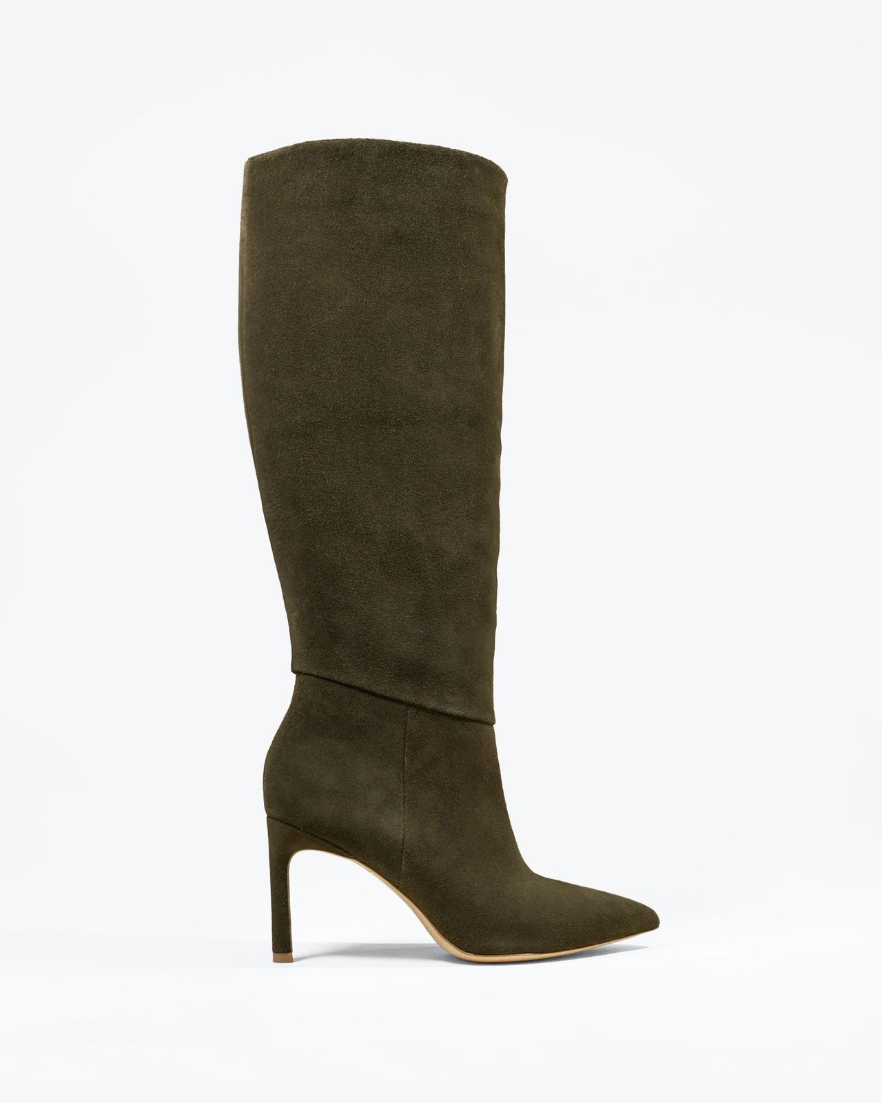 Minimalist Khaki Suede Stiletto Boots: A Sleek Statement Minimalist Khaki Suede Stiletto Boots: A Sleek Statement โ Suede Boots Outfits