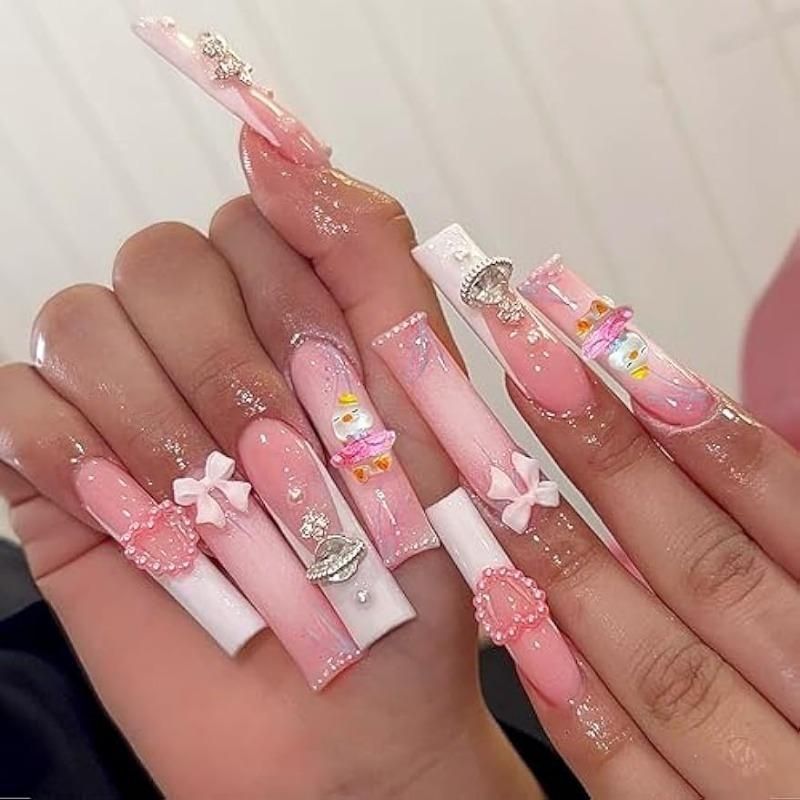 Glossy With Glitter Visual Idea Glossy With Glitter Visual Idea β Baddie Winter Nails