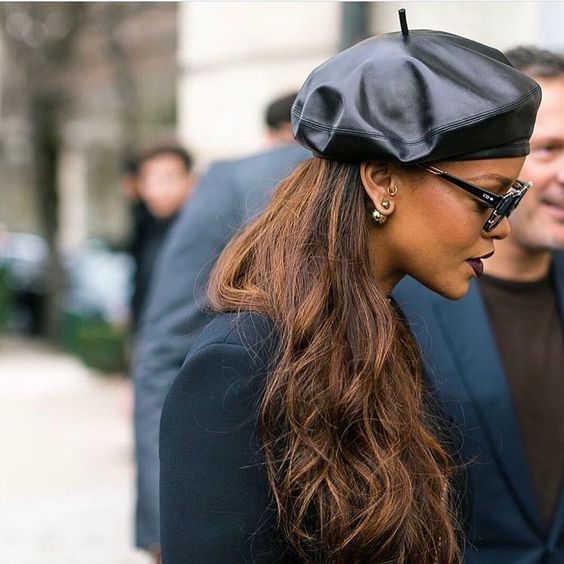 Glamorous Black Beret with Pearls and Veil Elevates a Black Dress Glamorous Black Beret with Pearls and Veil Elevates a Black Dress β Beret Outfits