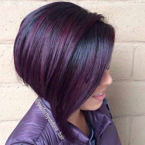Visual Idea β A Woman With Thick Plum Hair Color