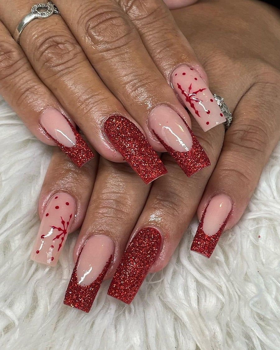 Visual Idea — Christmas Nails for Dark Skin 2026