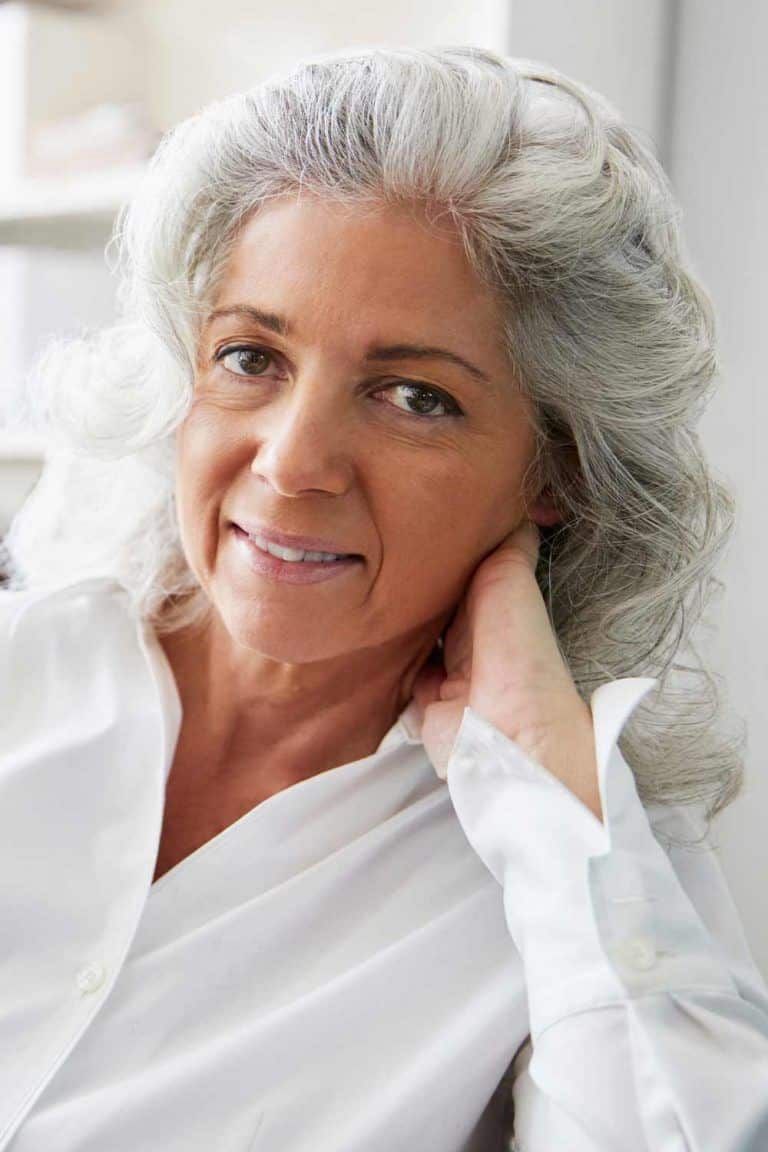 Long Layered Silver Curls Long Layered Silver Curls β Winter Hairstyles for Women Over 60