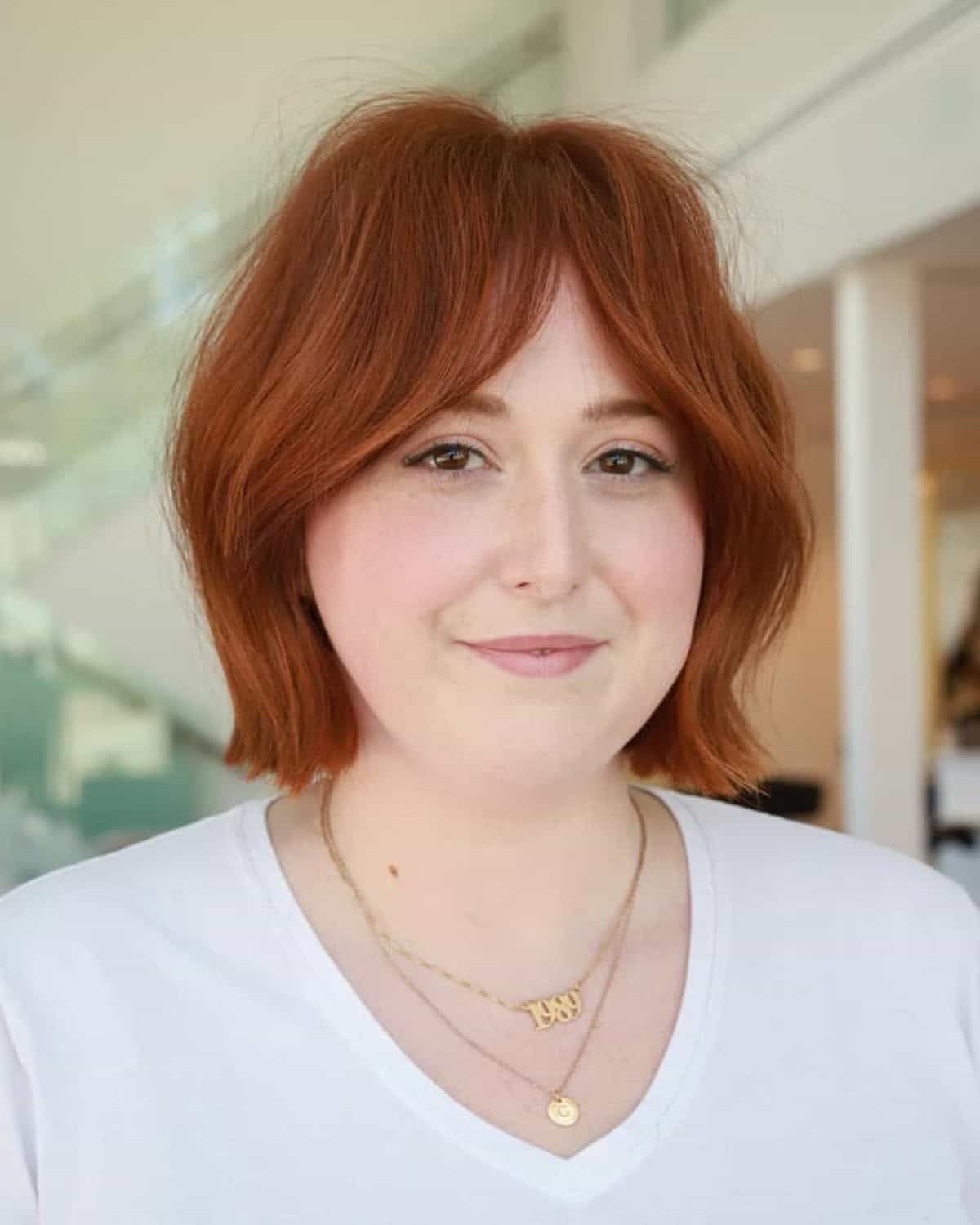 Visual Idea — Winter Hairstyles for Round Faces