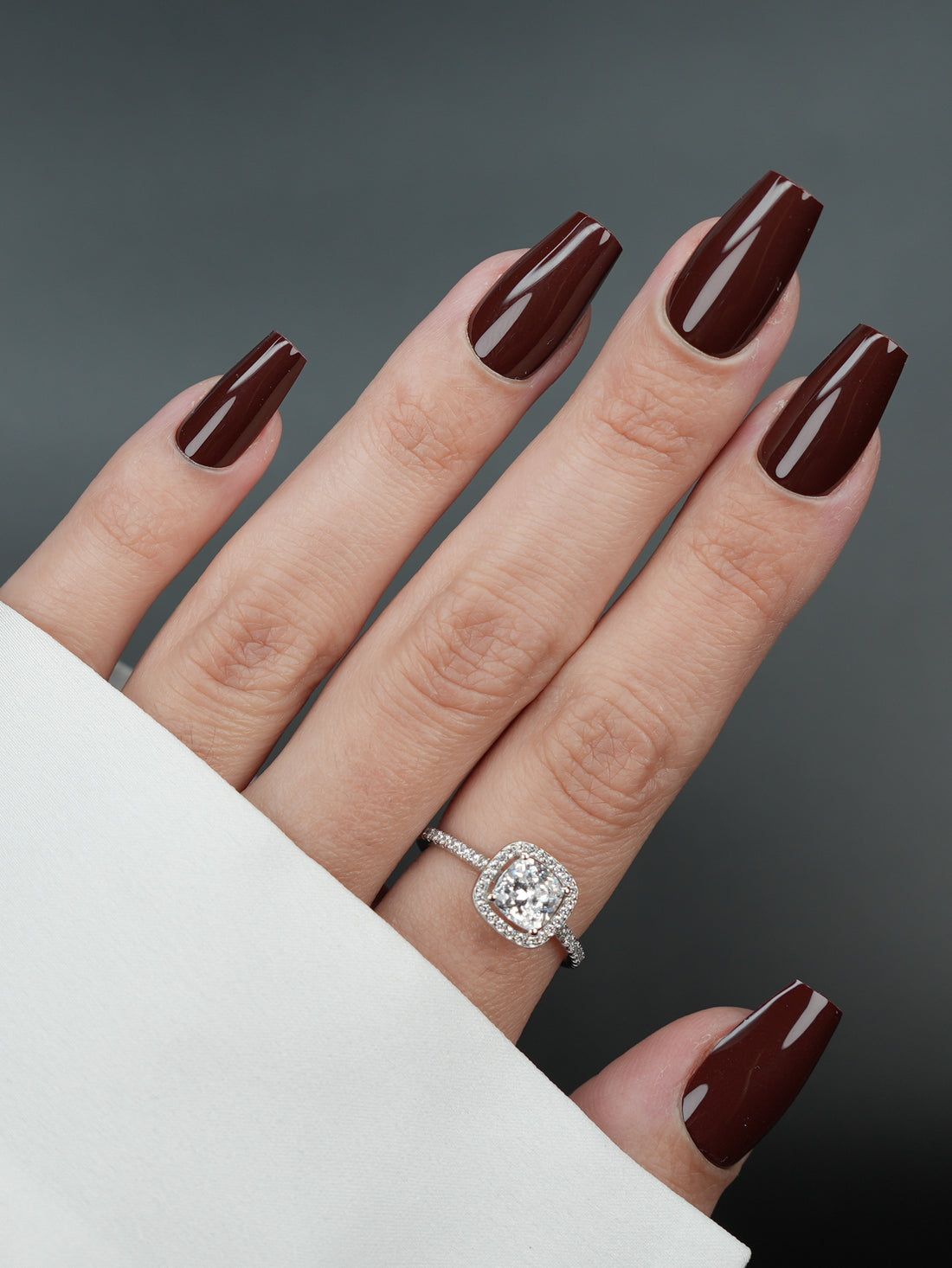 Deep Brown Visual Idea Deep Brown Visual Idea β Old Money Winter Nails