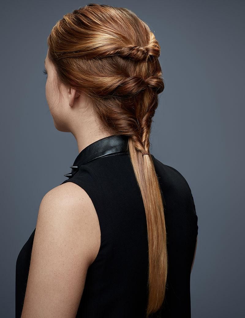 Braided Ponytail With Triple Twists Braided Ponytail With Triple Twists β Winter Twist Hairstyles