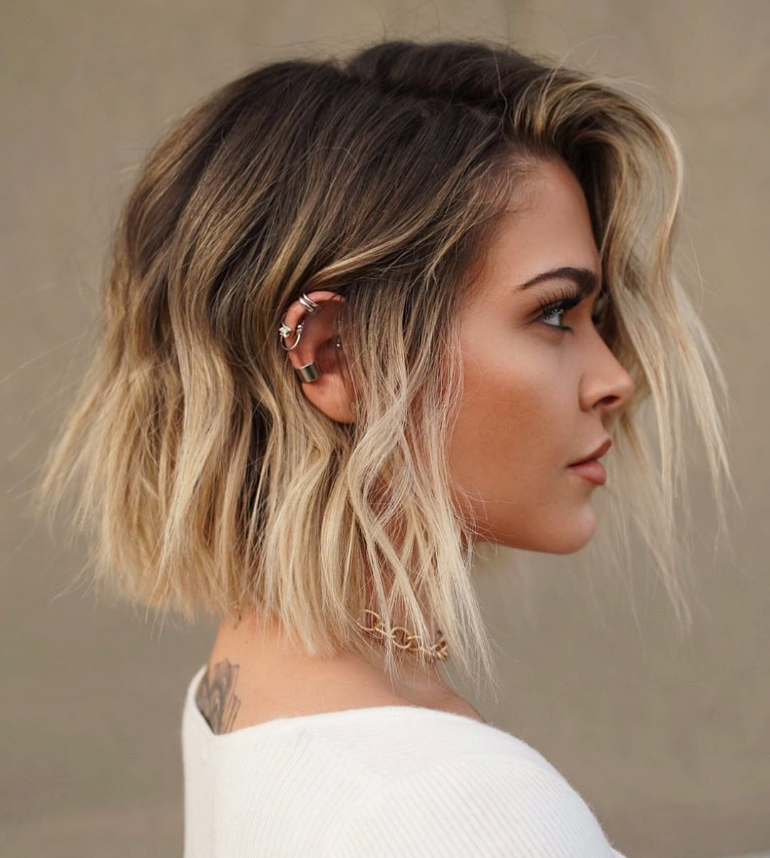 Dark Brown Base With Sharp Blonde Tips Bob Dark Brown Base With Sharp Blonde Tips Bob β Blonde to Brunette Hair