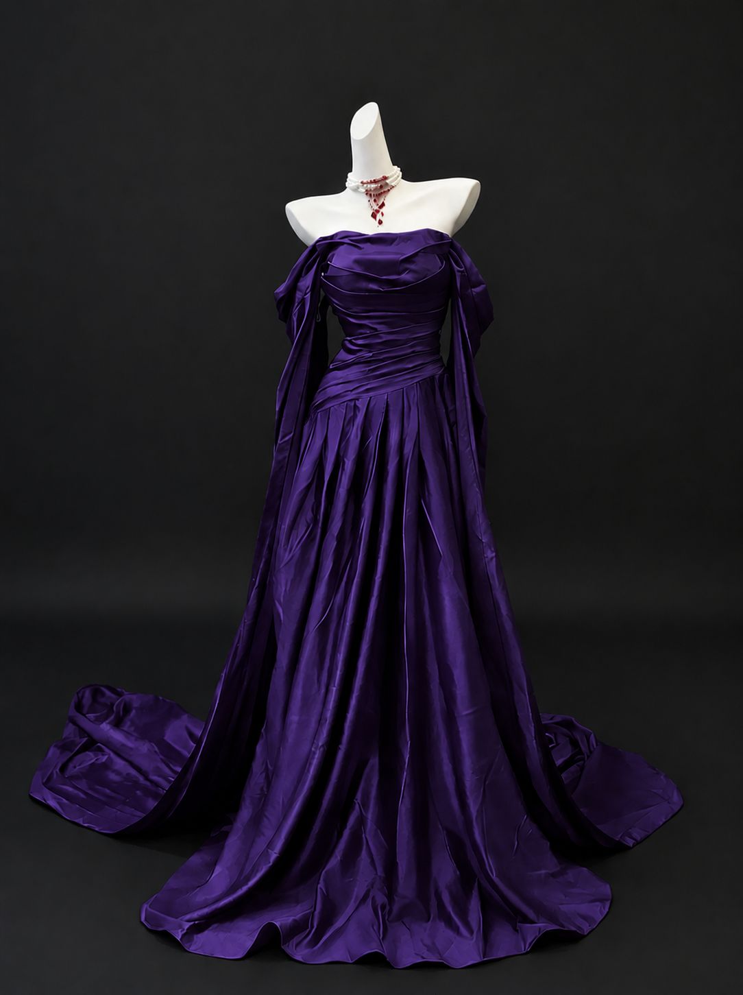 Royal Purple Satin Ballgown for Formal Balls — Royal Purple Outfits