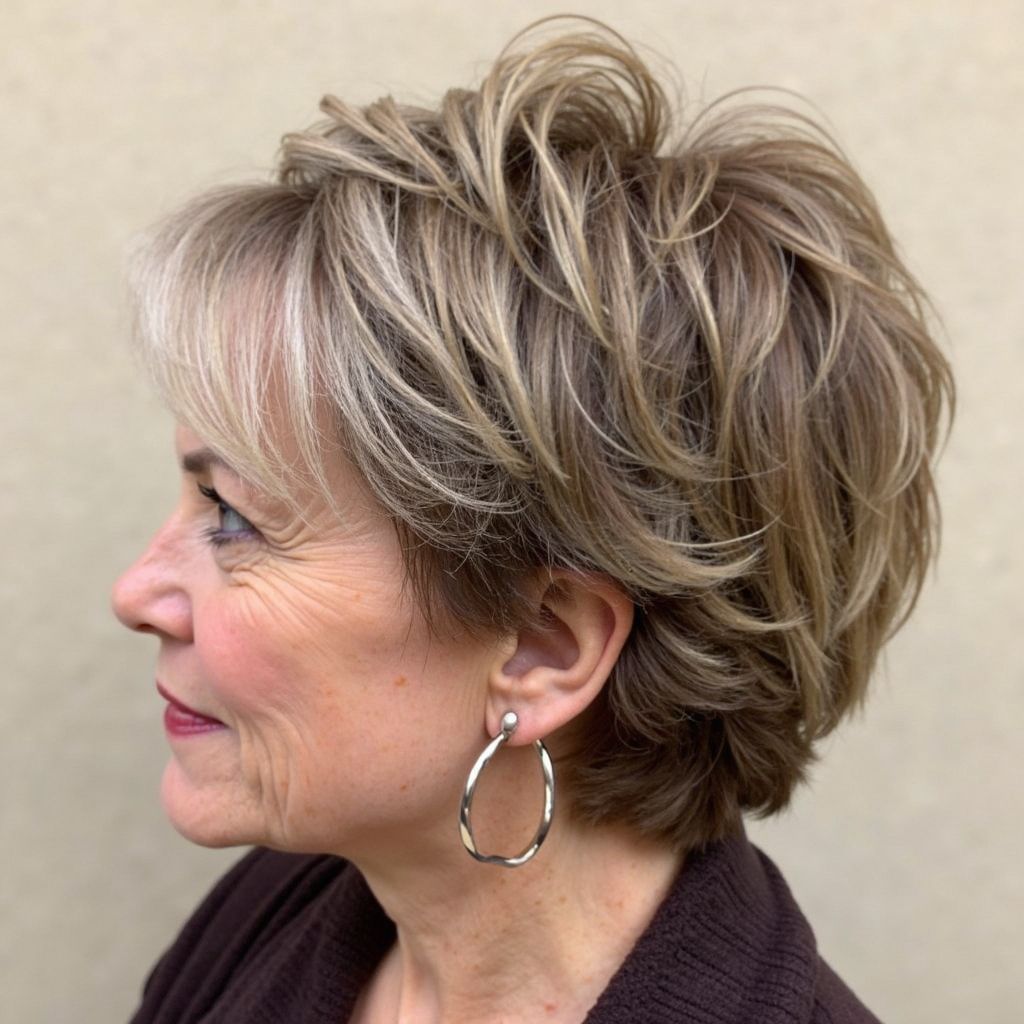 Chin-Length Visual Idea — Winter Hair Colors for Women Over 60
