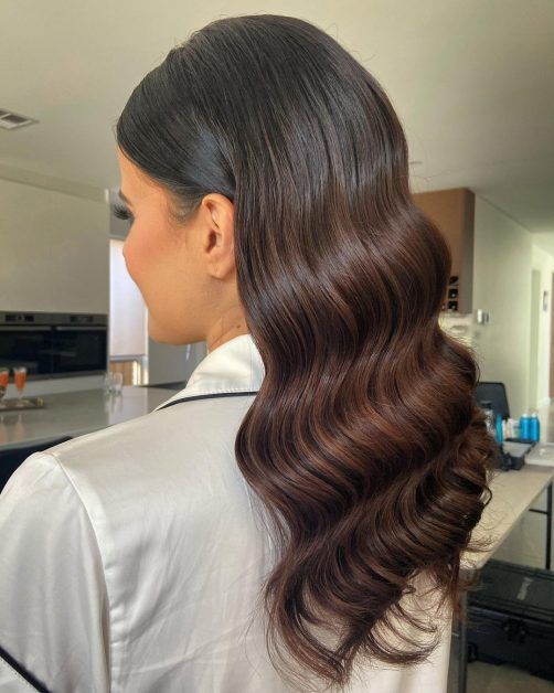 Side Swept Visual Idea — Winter Hair Colors