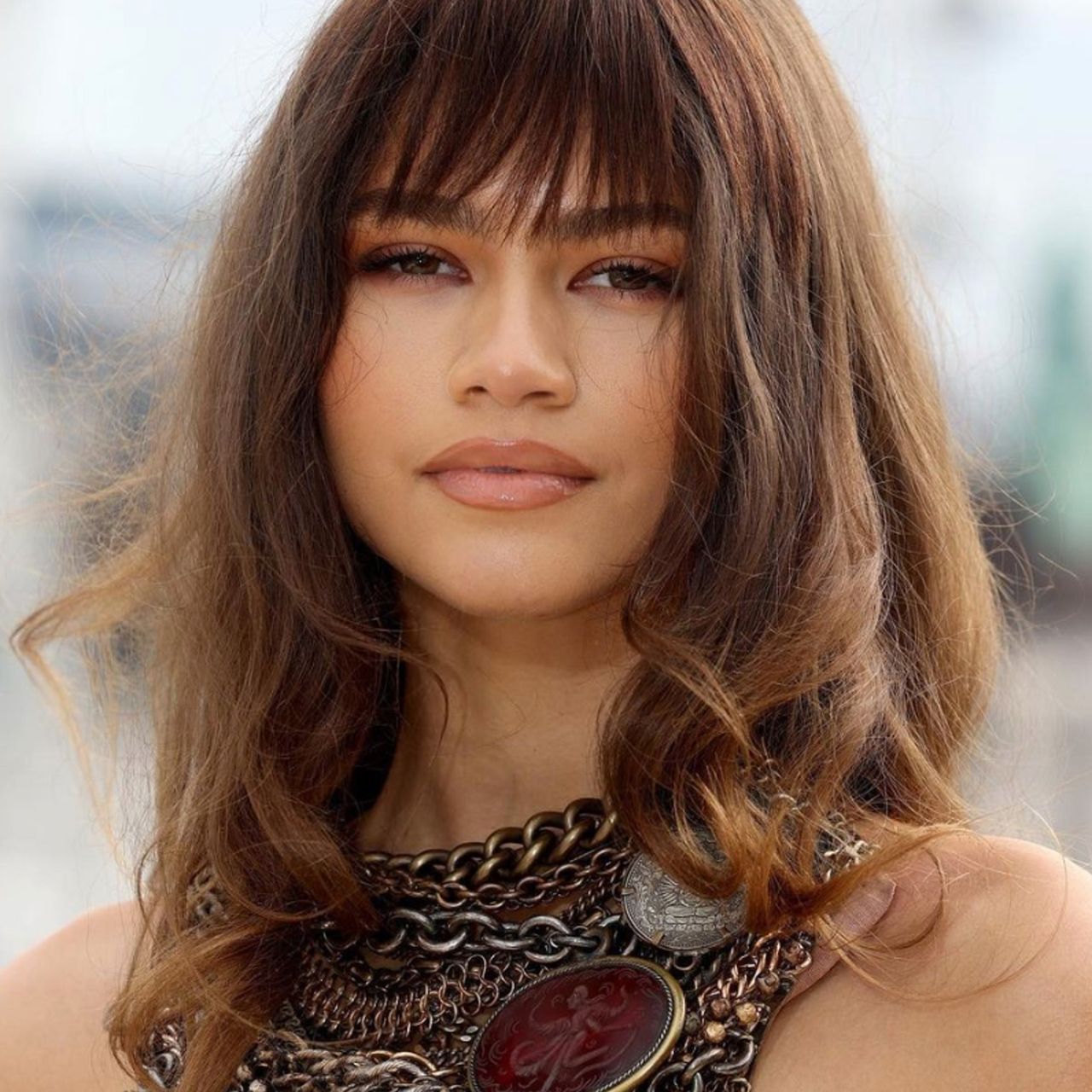 Shoulder Length Visual Idea — Winter Haircuts with Bangs