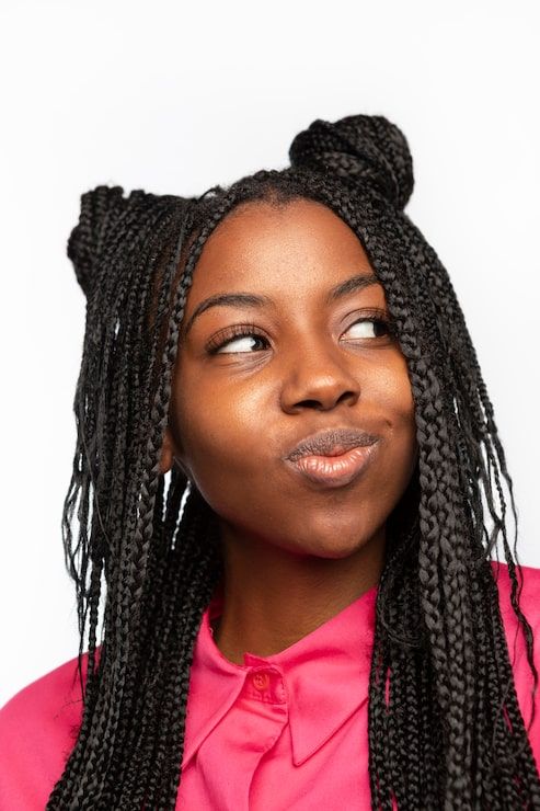 Front View Close Crop Visual Idea Front View Close Crop Visual Idea β Winter Braids for Black Women