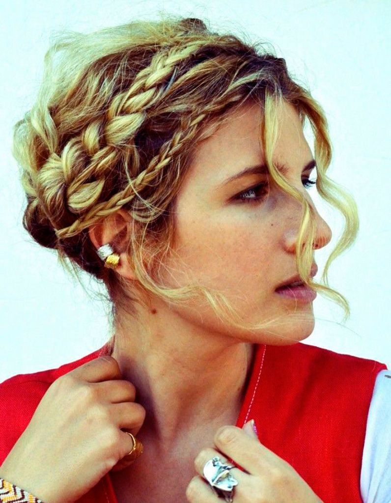 Collarbone Visual Idea — Winter Braided Hairstyles