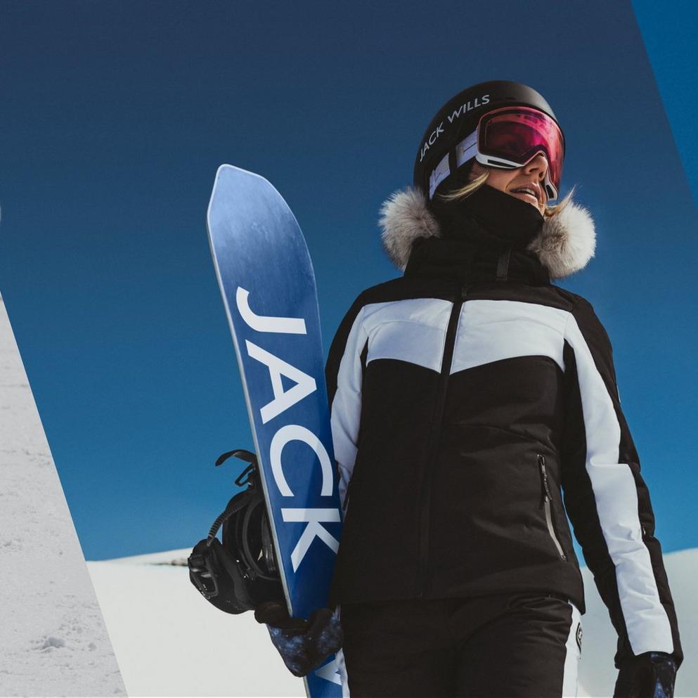 Color-Blocked Jacket with Fur-Lined Hood for a Stylish Snowboarding Aesthetic Color-Blocked Jacket with Fur-Lined Hood for a Stylish Snowboarding Aesthetic β Snowboarding Outfits