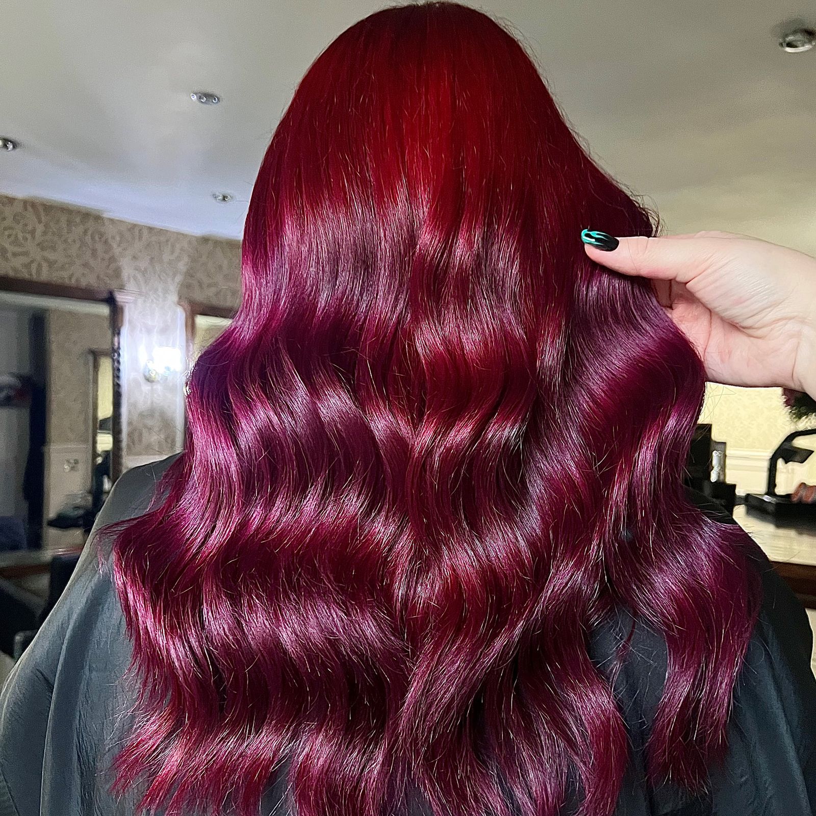 Vibrant Cherry Red With Deep Cola Tones — Cherry Cola Hair Color