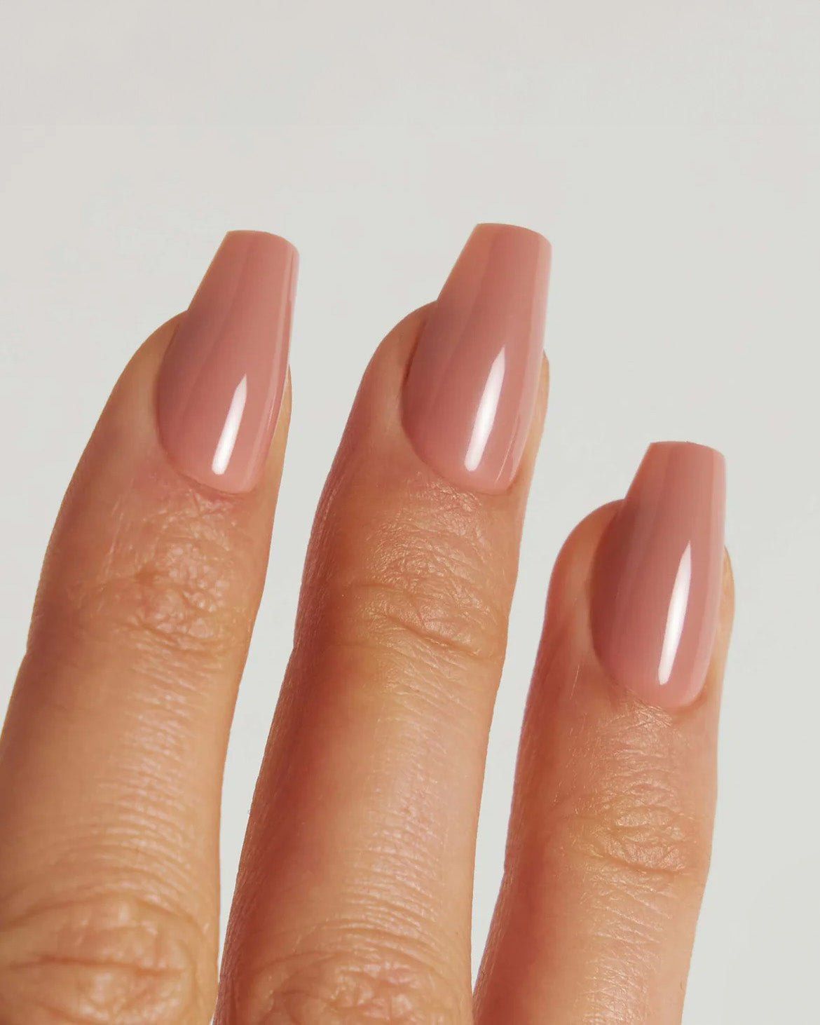 Opaque Dusty Rose Short Coffin Nails Opaque Dusty Rose Short Coffin Nails β Short Winter Coffin Nails