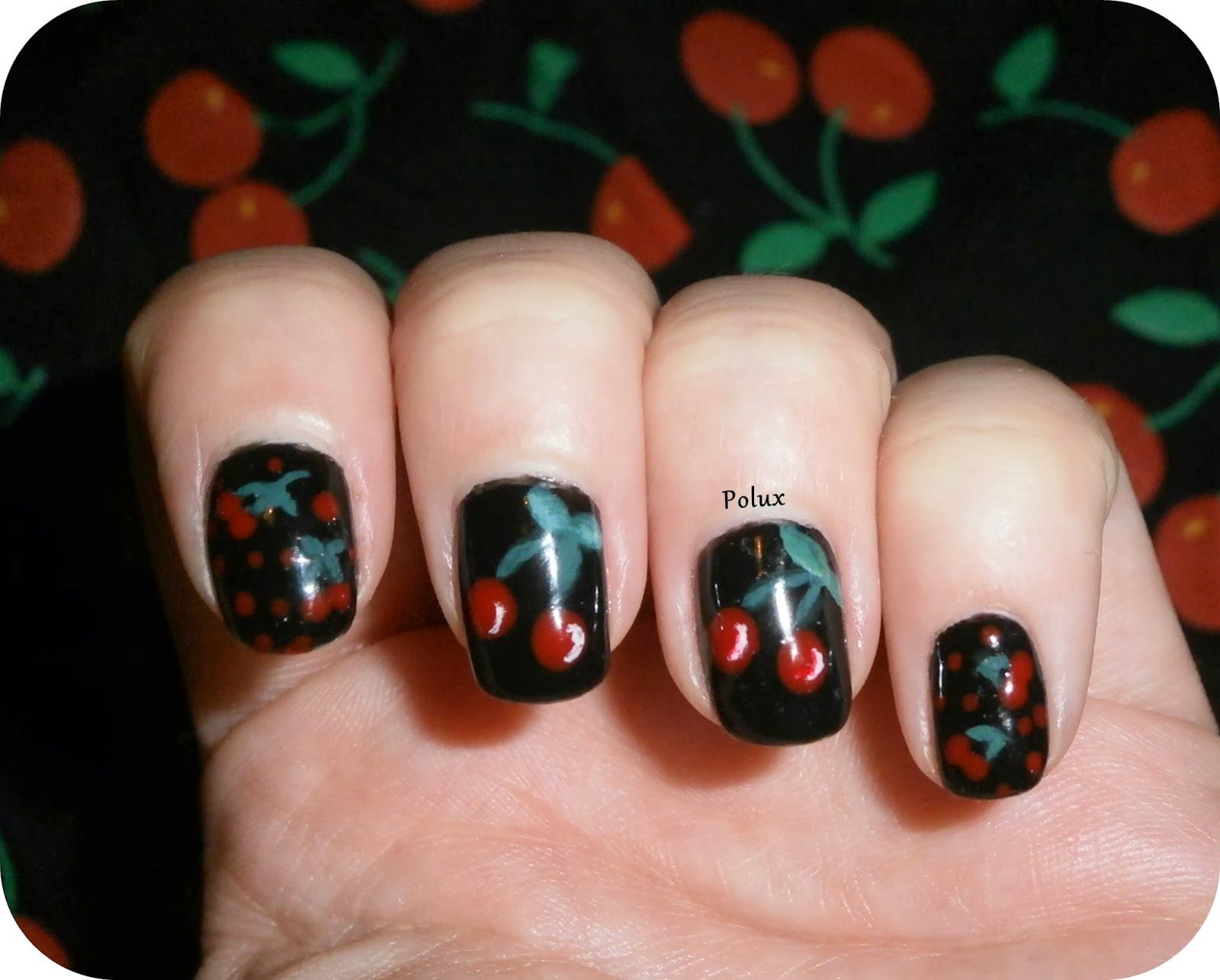 Cherry Motif On All Nails Visual Idea Cherry Motif On All Nails Visual Idea β Black Cherry Nails