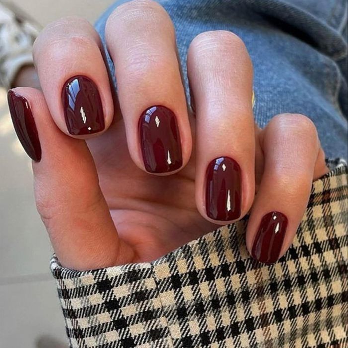 None Opaque Burgundy High Gloss Oval Nails None Opaque Burgundy High Gloss Oval Nails β Burgundy Nails
