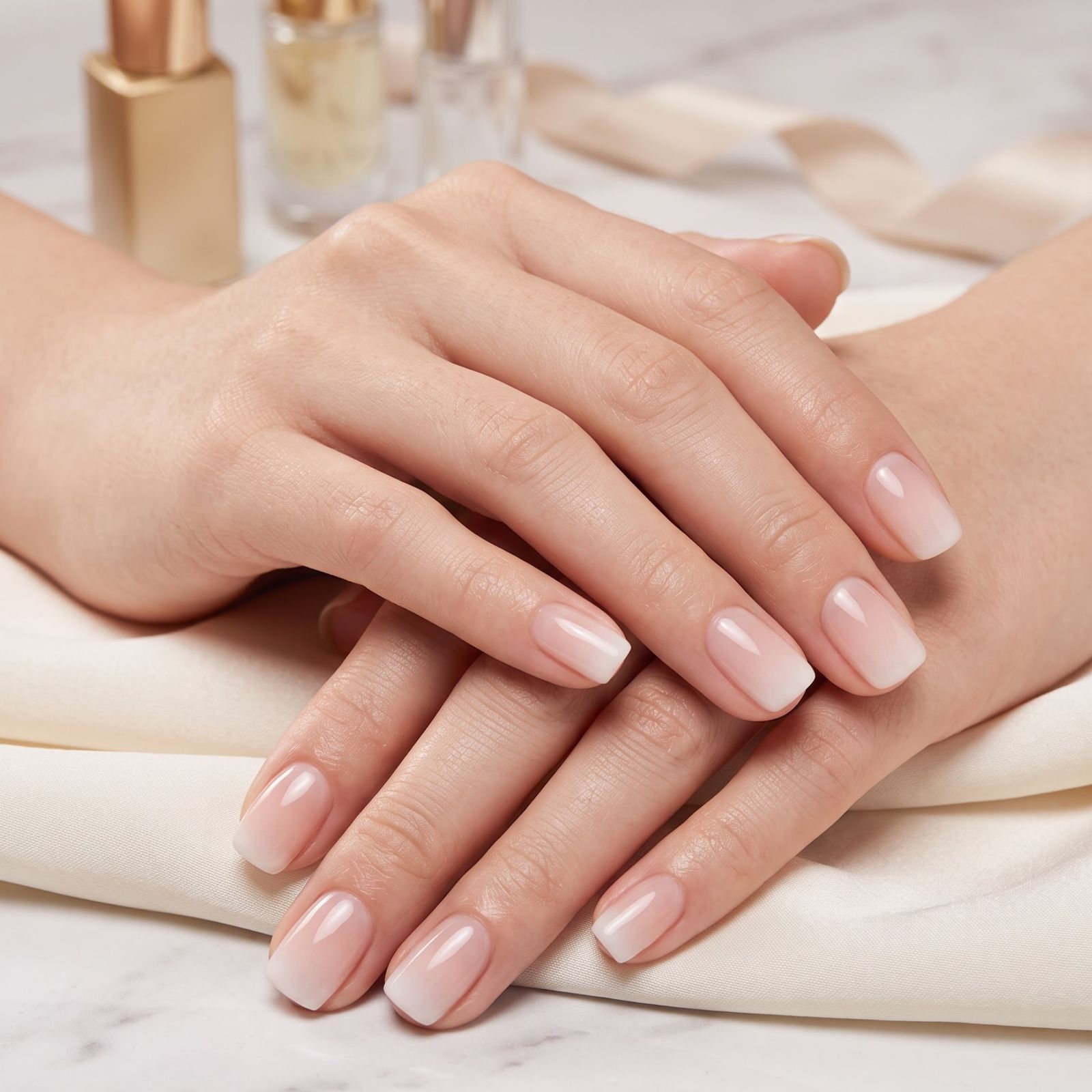 Winter Visual Idea Winter Visual Idea β Clean Girl Winter Nails