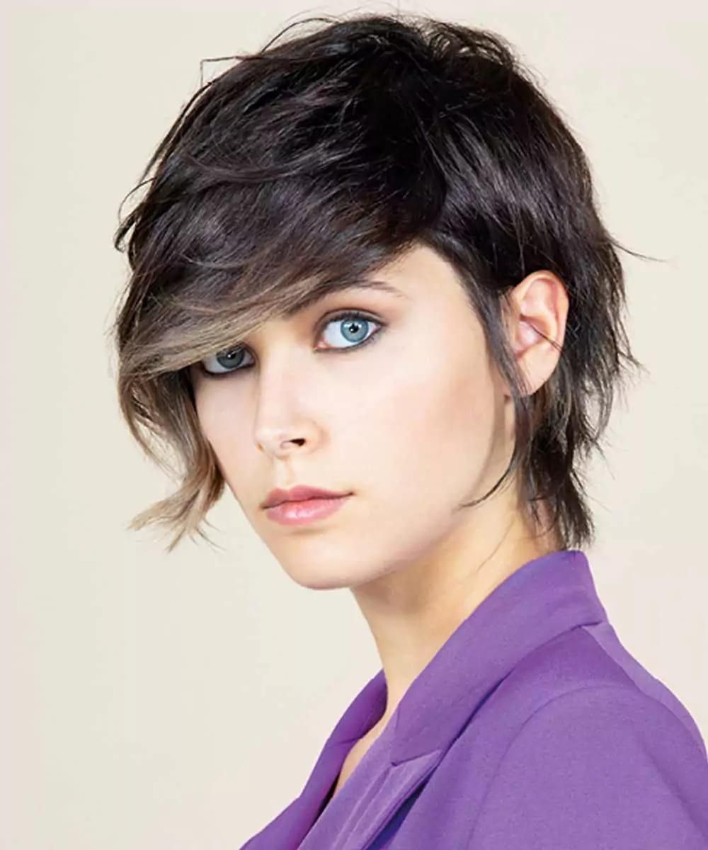 Ear Visual Idea — Winter Haircuts with Bangs