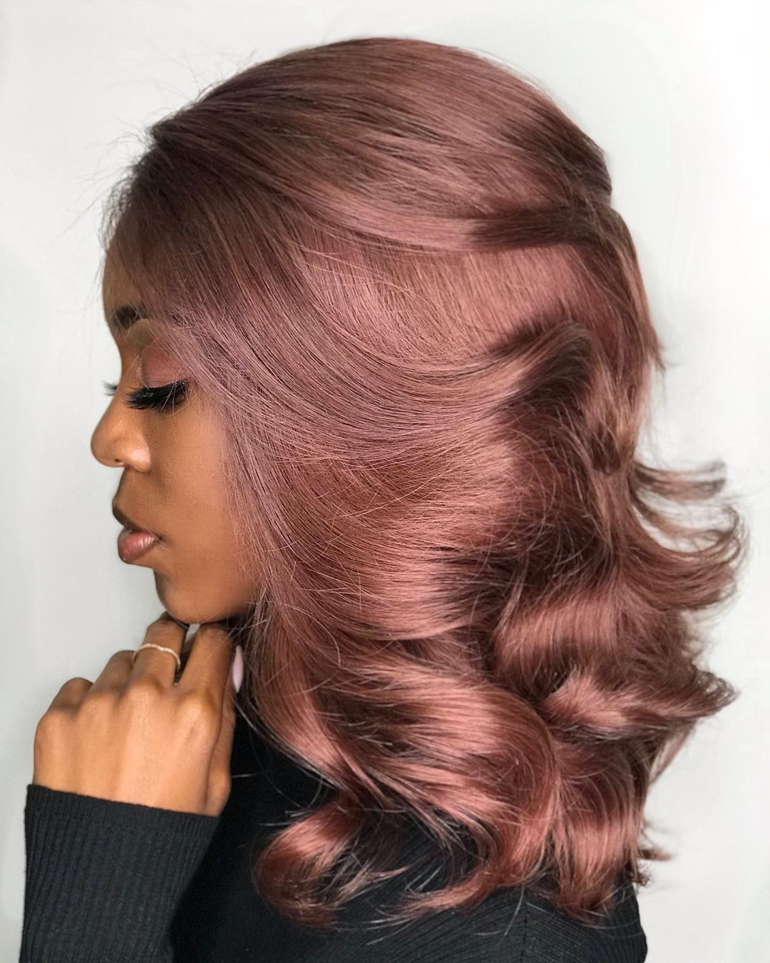 Rose Brown Visual Idea Rose Brown Visual Idea β Winter Hair Colors for Black Women