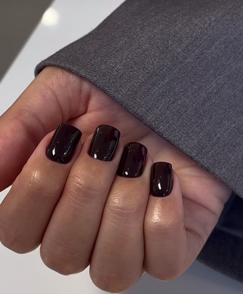 Solid Color Visual Idea Solid Color Visual Idea β Black Cherry Nails