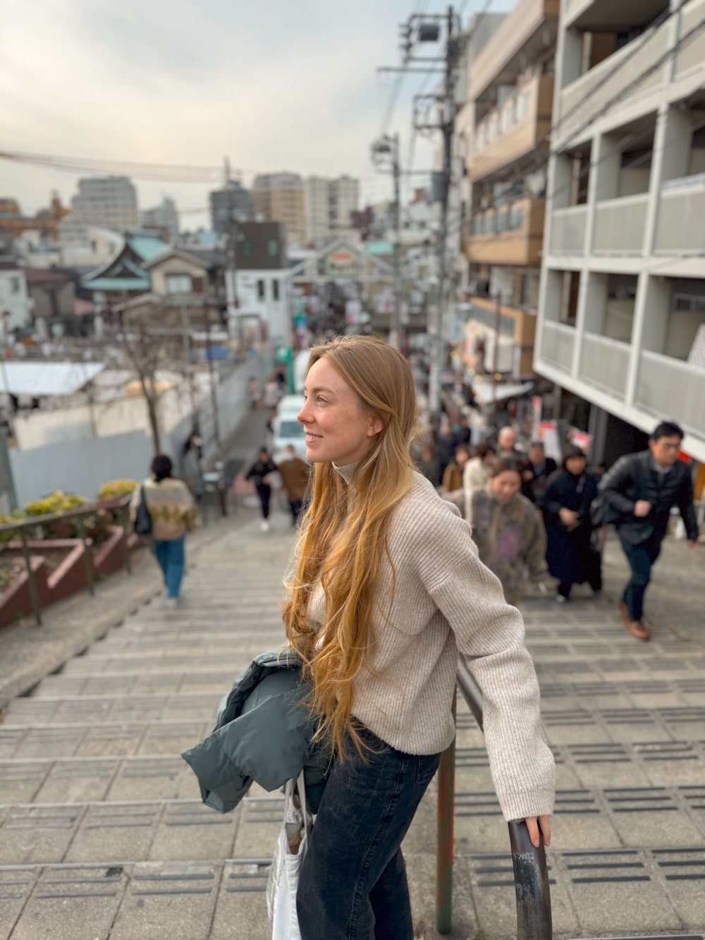 Travel Exploring Draped Puffer Jacket for Casual Exploration — Winter Travel Outfits