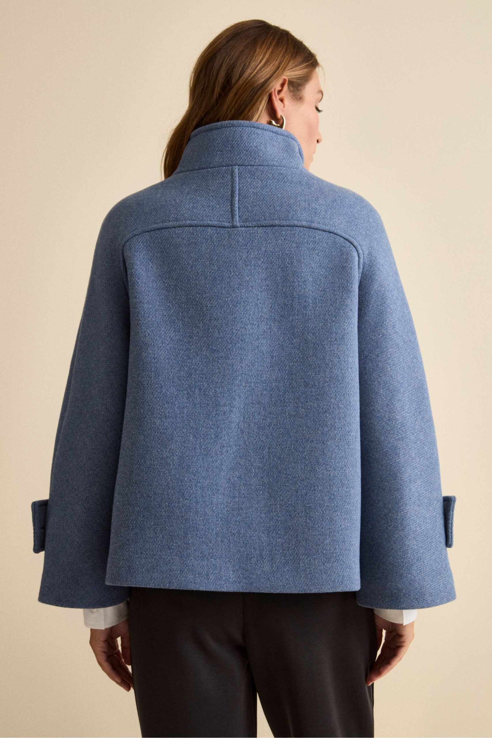 Camel Corduroy Jacket with Cream Turtleneck and Twill Pants — Wool Coat Outfits