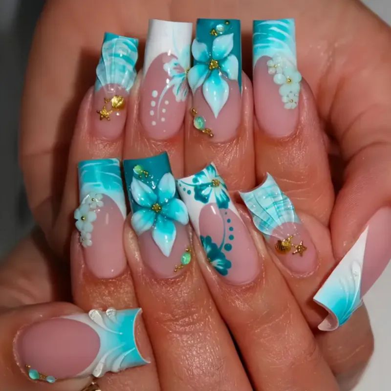 Summer Visual Idea Summer Visual Idea β New Years French Tip Nails 2027