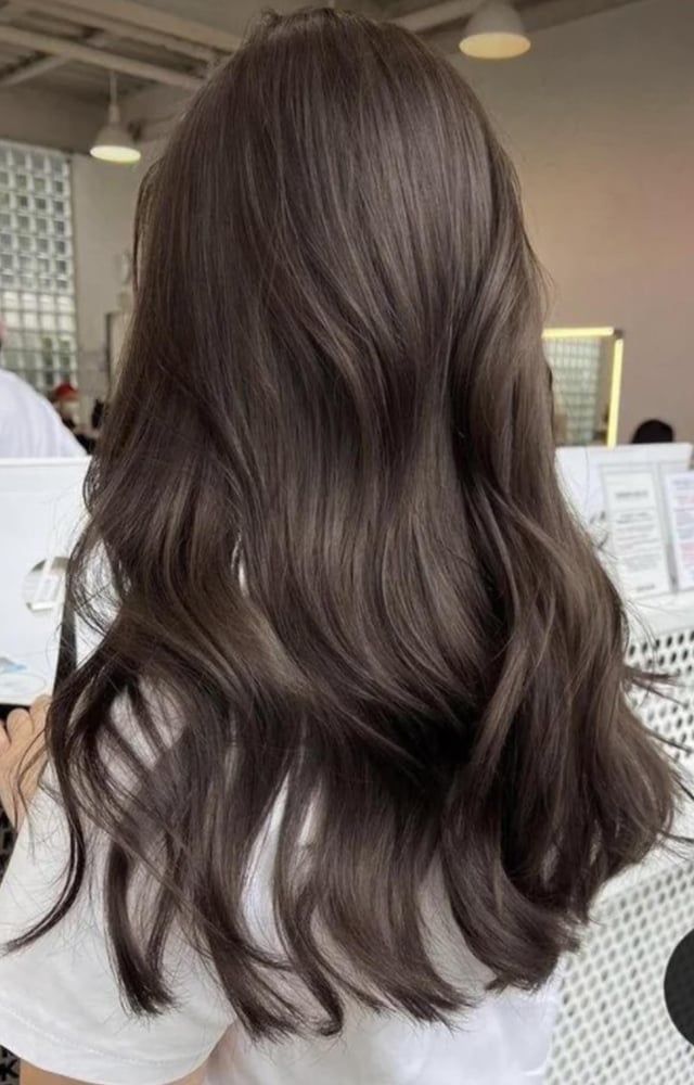 Rich Deep Ash Brown Waves — Ash Brown Hair