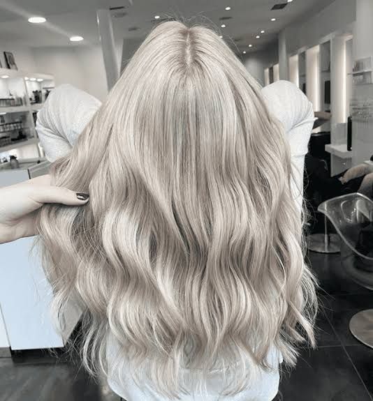 Side View Visual Idea Side View Visual Idea β Icy Blonde Hair