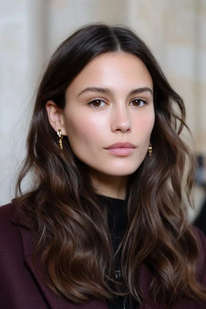 Visual Idea β A Middle Parting Is Visible Visual Idea β A Middle Parting Is Visible β Winter Hair Colors for Women Over 40