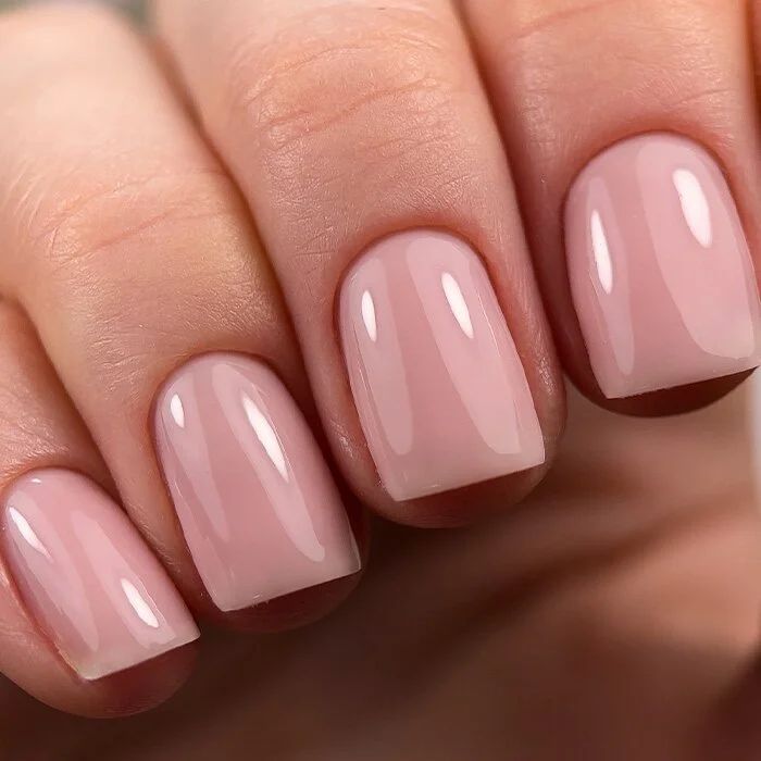 Pale Pink Opaque Visual Idea Pale Pink Opaque Visual Idea β Old Money Winter Nails