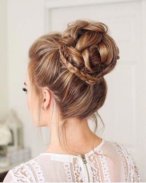 Voluminous Braided Bun — Winter Braided Hairstyles