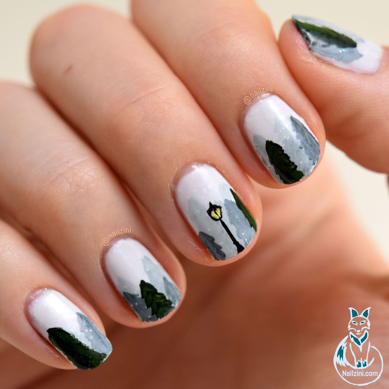 Matte Visual Idea Matte Visual Idea โ Winter Wonderland Nails