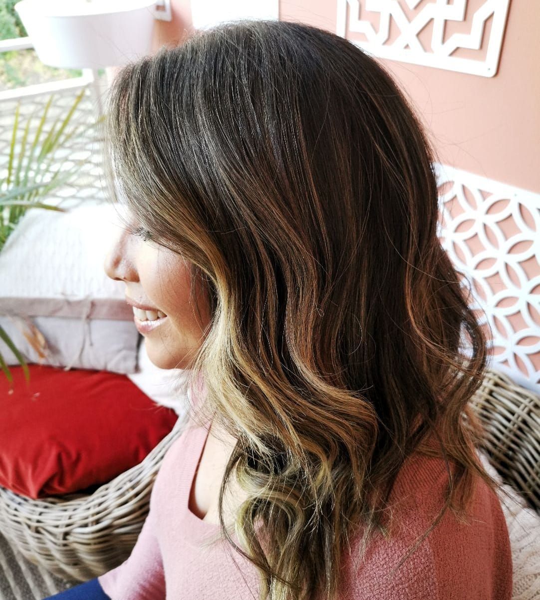 Dark Brown With Blonde Highlights and Side Part Dark Brown With Blonde Highlights and Side Part β Blonde to Brunette Hair