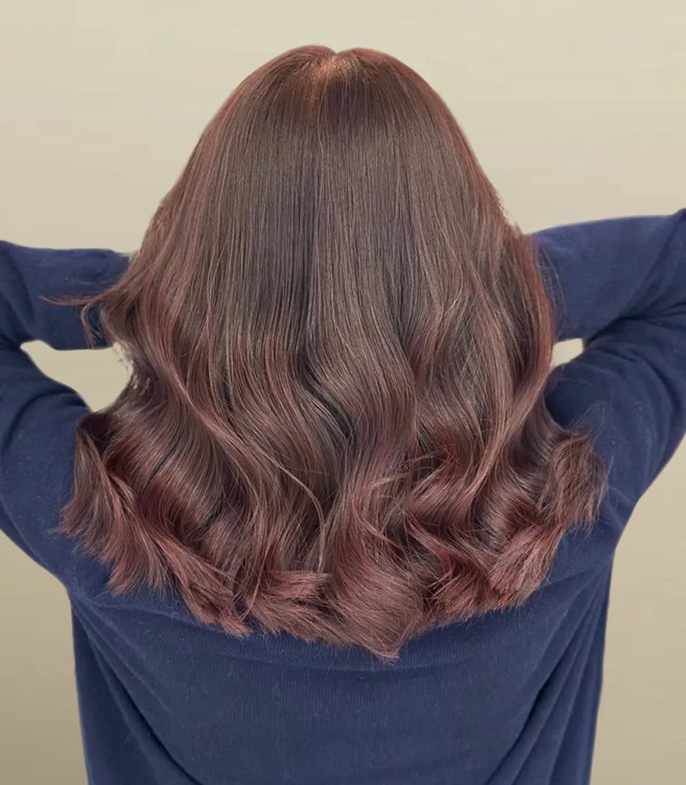 Layers Visual Idea — Mahogany Hair Color