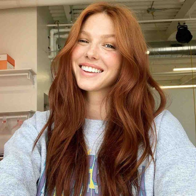 No Bangs Visual Idea — Winter Hair Colors for Redheads