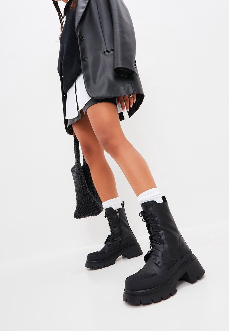 Edgy Academia: Leather Blazer, White Shirt, Mini Skirt, and Chunky Platform Combat Boots Edgy Academia: Leather Blazer, White Shirt, Mini Skirt, and Chunky Platform Combat Boots β Combat Boots Outfits