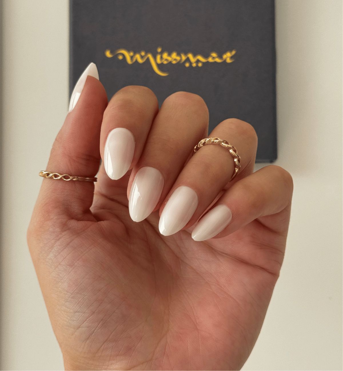 Winter Visual Idea Winter Visual Idea โ Short Winter Almond Nails