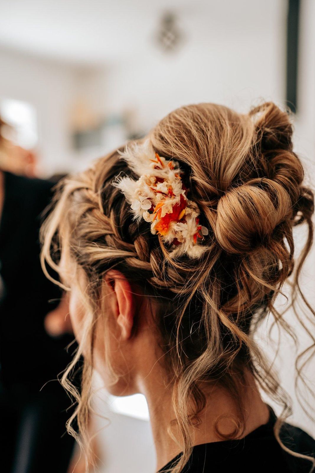 Mid-Back Light Brown Braided Crown Updo Mid-Back Light Brown Braided Crown Updo β Winter Updos