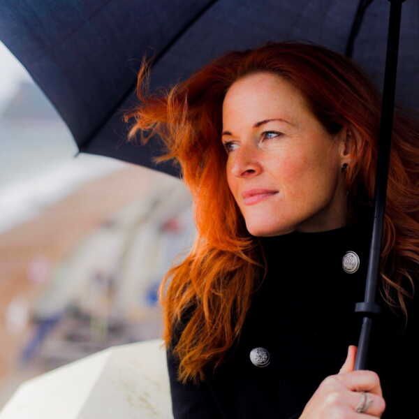 Red Visual Idea — Winter Haircuts for Women Over 40