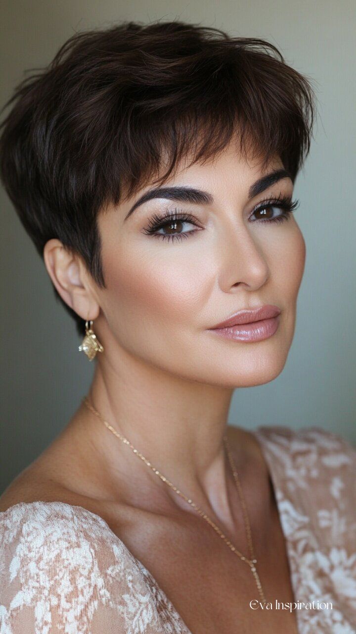 Dark Brown Visual Idea Dark Brown Visual Idea β Winter Haircuts for Women