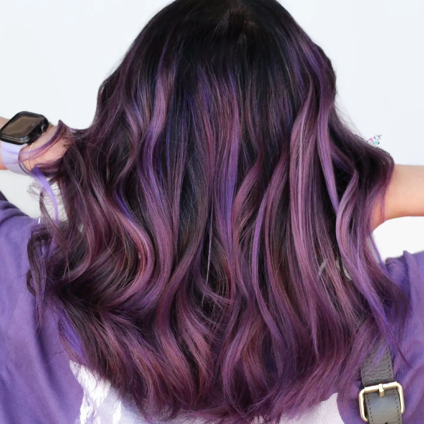 Dark Base With Plum Ombre Melt Dark Base With Plum Ombre Melt β Plum Hair Color