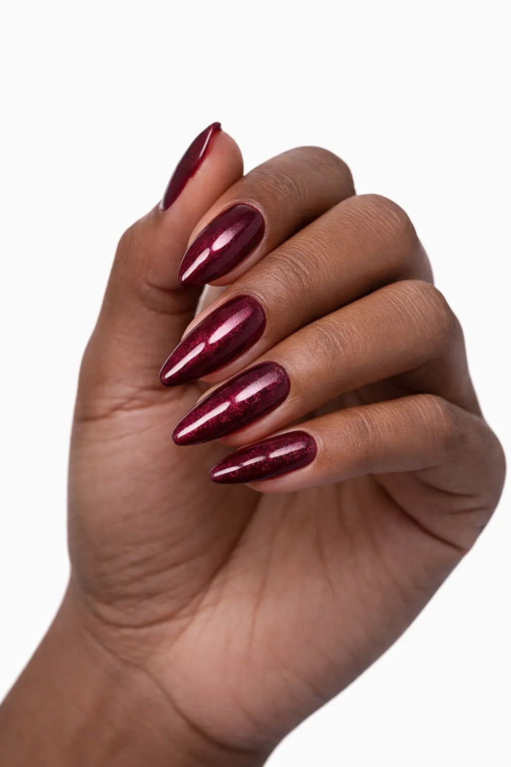 Winter Visual Idea Winter Visual Idea β Burgundy Christmas Nails 2026