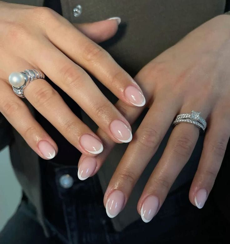 Timeless French Tips for Brides Timeless French Tips for Brides β Winter Wedding Nails