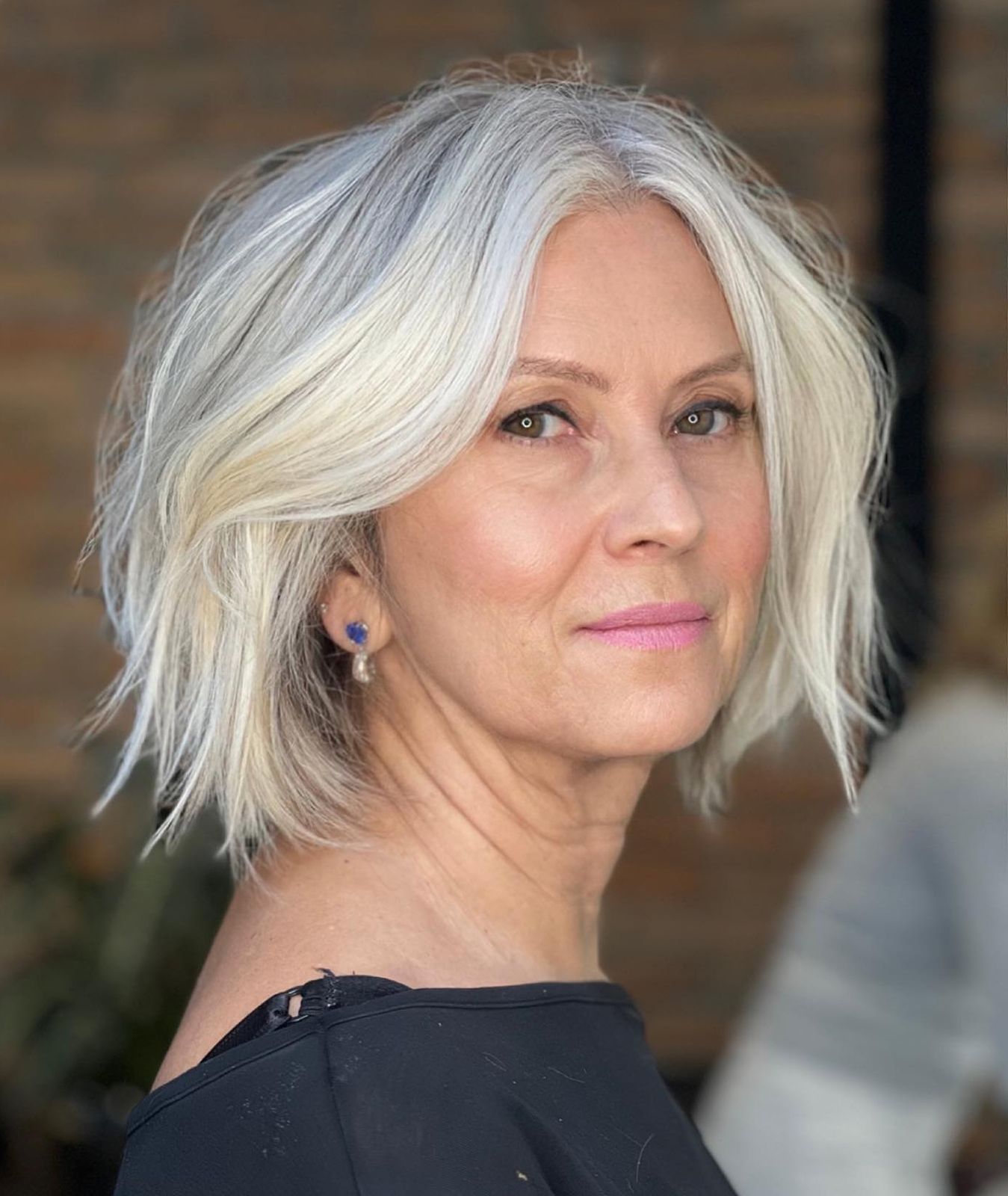 Cool Ash Blonde Collarbone Bob — Winter Hair Colors for Women Over 70