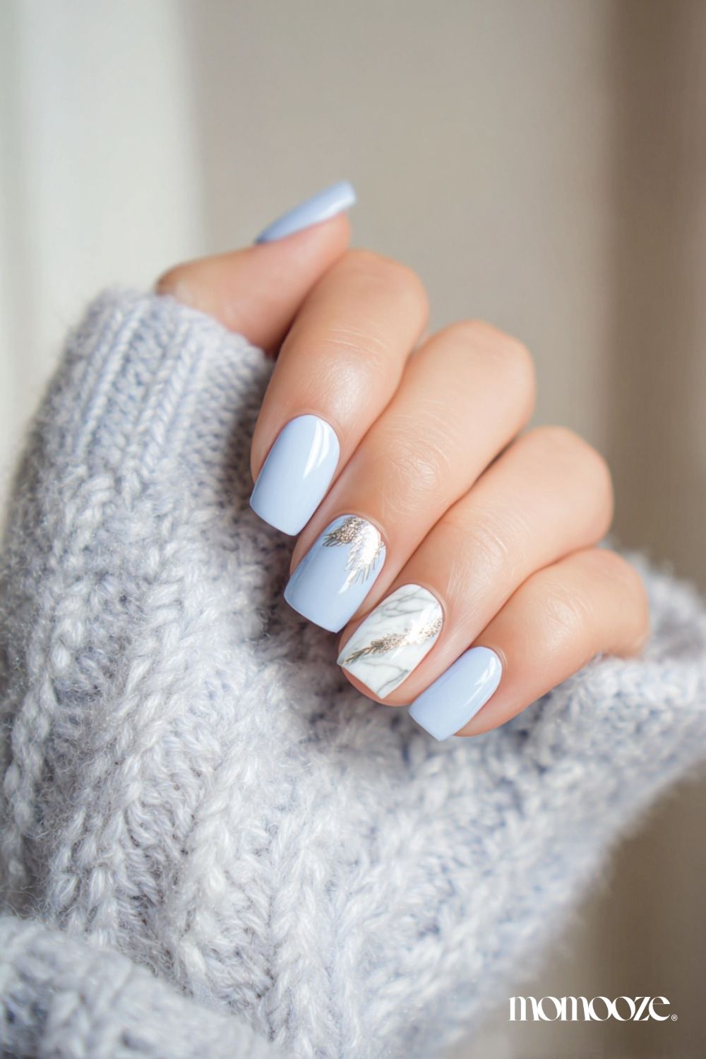 Visible Visual Idea Visible Visual Idea โ Winter Blue Nails