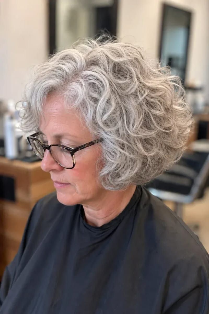 Silver Grey Visual Idea Silver Grey Visual Idea β Winter Haircuts for Women Over 70
